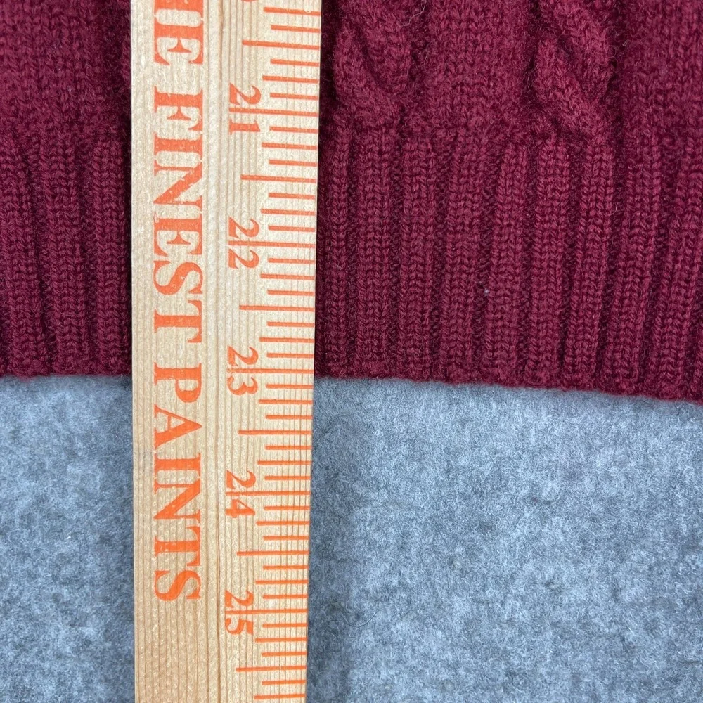 Vintage 70s Lord Jeff Sweater Vest Mens XL (Fits Sm/Med) Cable-Knit Wool USA